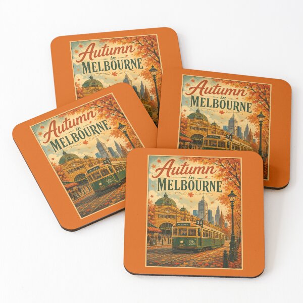 Item preview, Melbourne Tram Autumn Vintage T-Shirt | Retro Tram Lover Gift | Melbourne Australia Fall Heritage Design designed and sold by Globalcitytees.