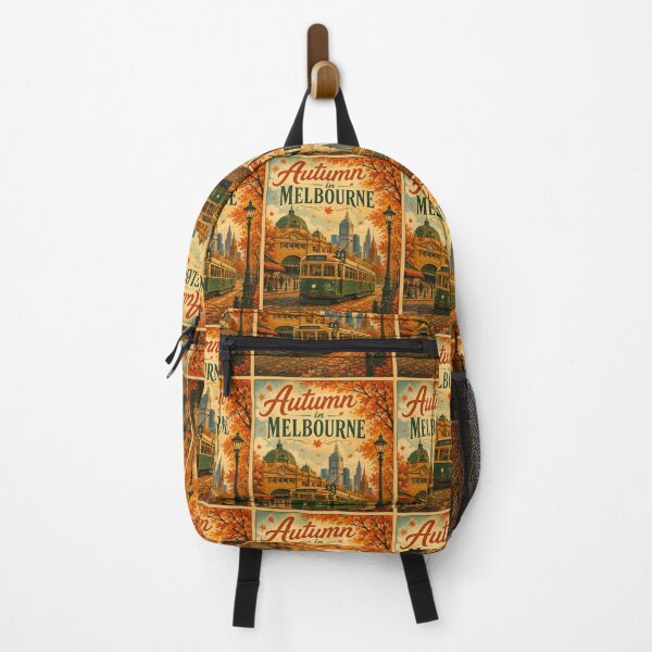 Item preview, Melbourne Tram Autumn Vintage T-Shirt | Retro Tram Lover Gift | Melbourne Australia Fall Heritage Design designed and sold by Globalcitytees.