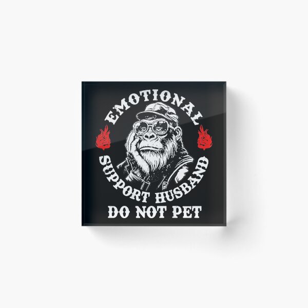 Item preview, Emotional Support Husband Do Not Pet Funny Spouse Grumpy Partner Gift Humor designed and sold by Hugosploosh.
