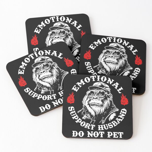 Item preview, Emotional Support Husband Do Not Pet Funny Spouse Grumpy Partner Gift Humor designed and sold by Hugosploosh.