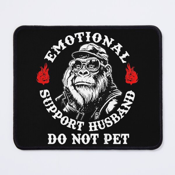 Item preview, Emotional Support Husband Do Not Pet Funny Spouse Grumpy Partner Gift Humor designed and sold by Hugosploosh.