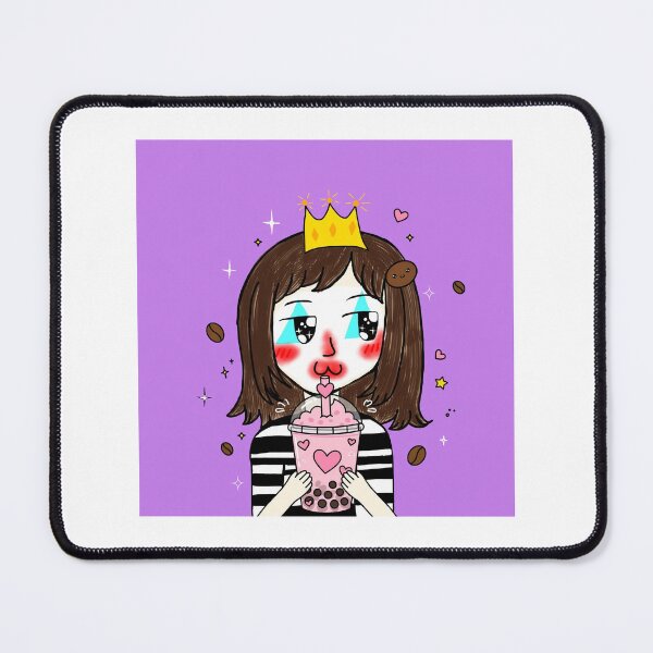 Item preview, Mime Leo with Pink Coffee designed and sold by BunnySoftArt.