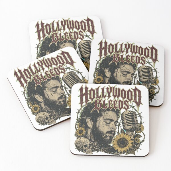 Item preview, Hollywood Bleeds Vintage Rap Tee Style Post Malone designed and sold by onwu1 Pro.