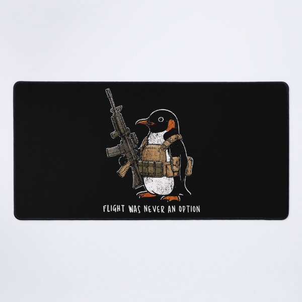 Item preview, Flight Was Never An Option Tactical Penguin Funny Meme designed and sold by Hugosploosh.