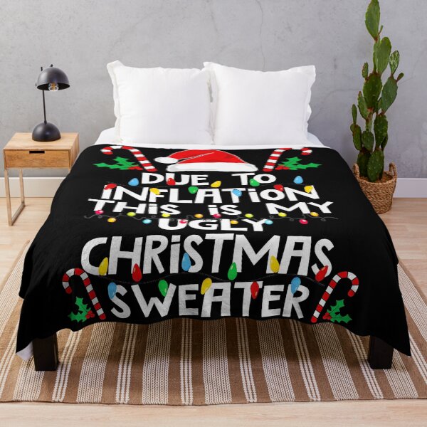 Item preview, Due To Inflation This Is My Ugly Christmas Sweater Funny Christmas Holiday Party designed and sold by Hugosploosh.
