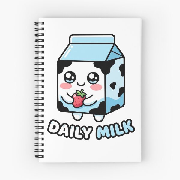Item preview, Cute Daily Milk Cartoon with Strawberry Kawaii Design designed and sold by morning sun.