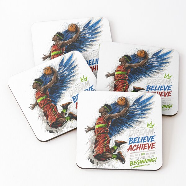 Item preview, Dream Believe Achieve Basketball Player Wings designed and sold by DKSH1234.