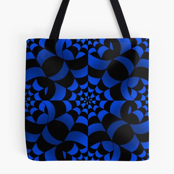 Item preview, Enchanted Web -  Blue and Black Spider Web Halloween Pattern  designed and sold by BlackthornDsign.