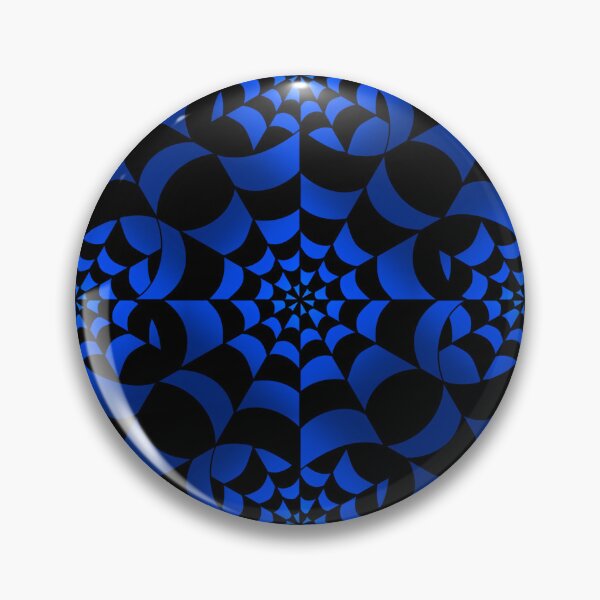 Item preview, Enchanted Web -  Blue and Black Spider Web Halloween Pattern  designed and sold by BlackthornDsign.