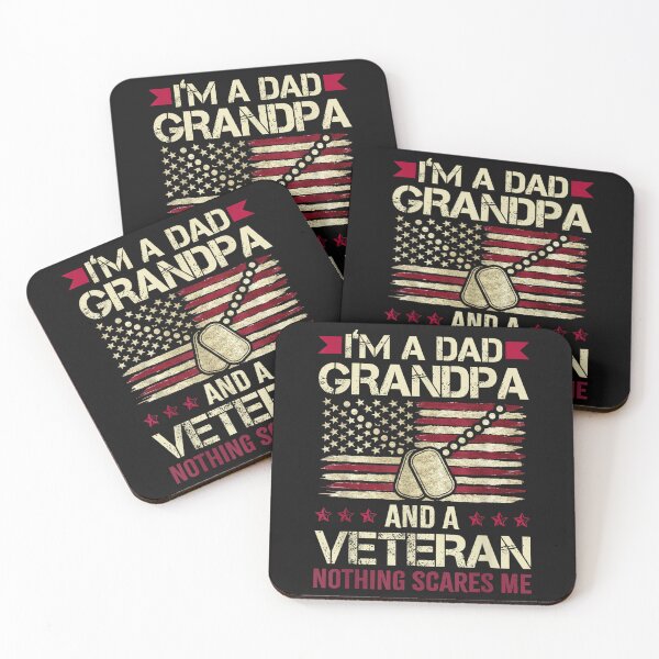 Item preview, I'm a Dad Grandpa and a Veteran Nothing Scares me designed and sold by James Kelly.