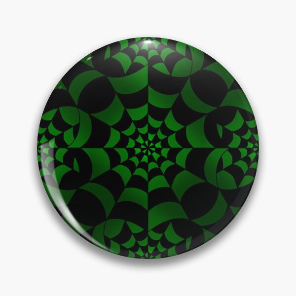 Item preview, Enchanted Web -  Green and Black Spider Web Halloween Pattern  designed and sold by BlackthornDsign.