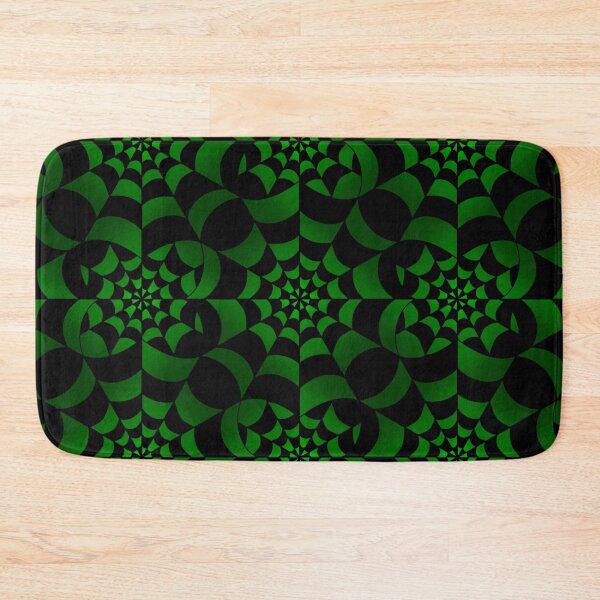Item preview, Enchanted Web -  Green and Black Spider Web Halloween Pattern  designed and sold by BlackthornDsign.