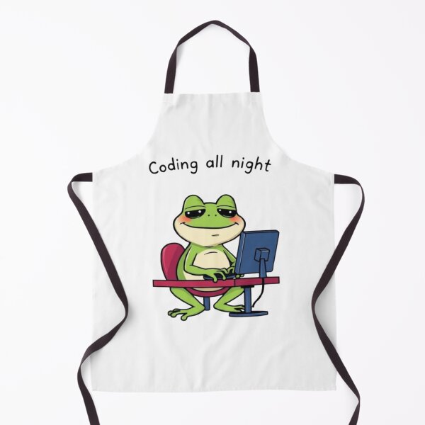 Item preview, Sleepy Coding Frog - Funny Programmer Meme designed and sold by Ayymann21.