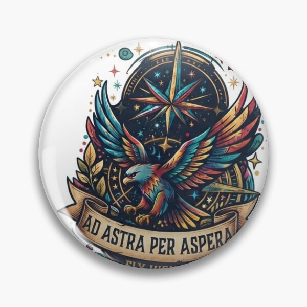 Item preview, Ad Astra Per Aspera Eagle Fly High T-Shirt Design designed and sold by mdsakibhossain.