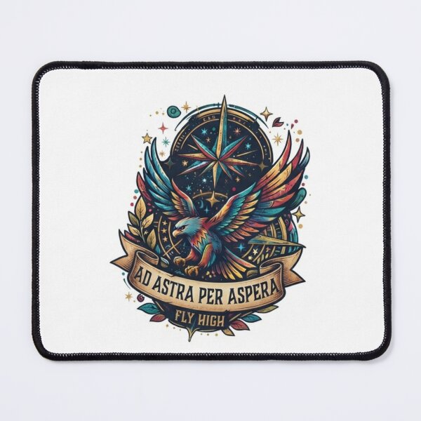 Item preview, Ad Astra Per Aspera Eagle Fly High T-Shirt Design designed and sold by mdsakibhossain.
