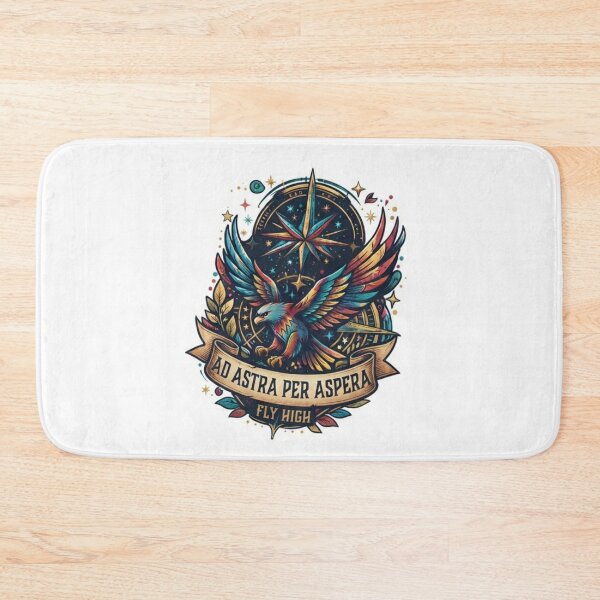 Item preview, Ad Astra Per Aspera Eagle Fly High T-Shirt Design designed and sold by mdsakibhossain.