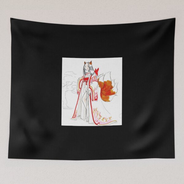 Item preview, Mythical Fox Girl in Traditional Attire designed and sold by Stephsabas.