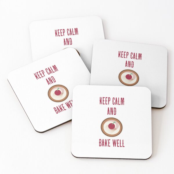 Item preview, Keep Calm & Bake Well (on White) designed and sold by PawsitiveMum3.