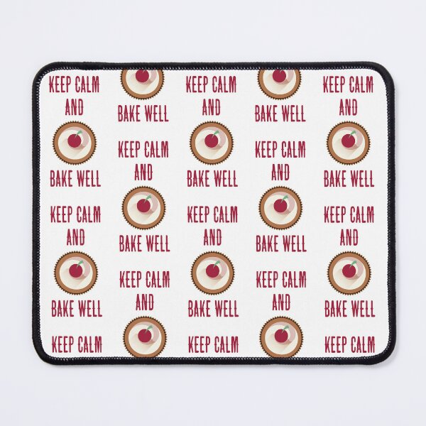 Item preview, Keep Calm & Bake Well (on White) designed and sold by PawsitiveMum3.