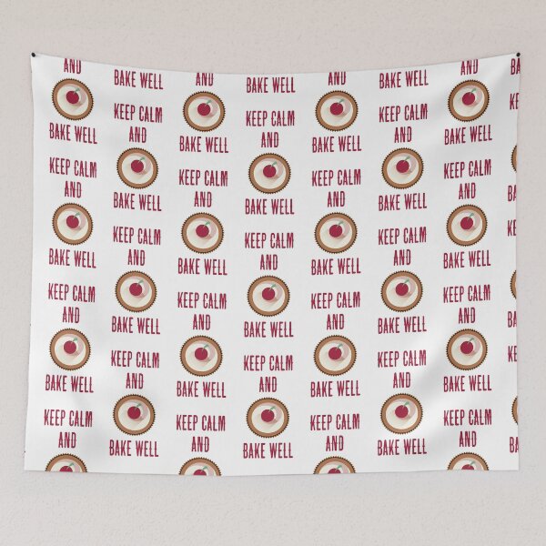 Item preview, Keep Calm & Bake Well (on White) designed and sold by PawsitiveMum3.