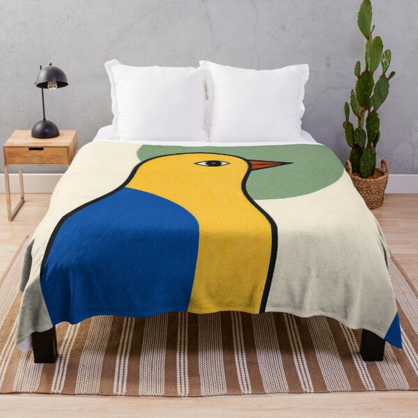 Item preview, "Bird Before the Green Sun" - Modern Bird Art designed and sold by Filora Atelier | Bird Art.