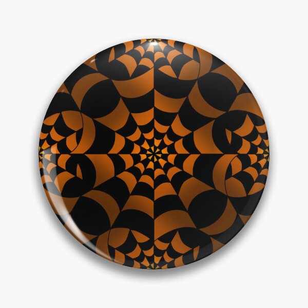 Item preview, Enchanted Web -  Orange and Black Spider Web Halloween Pattern designed and sold by BlackthornDsign.
