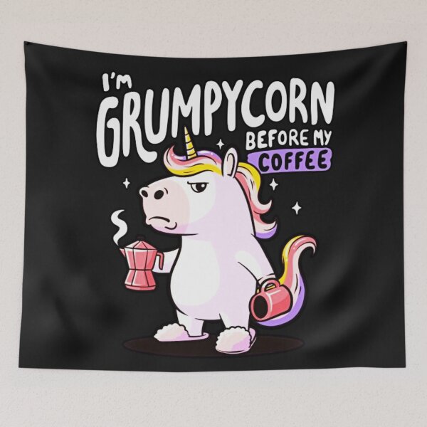 Item preview, I'm Grumpycorn Before My Coffee designed and sold by INKRebelGraphic.