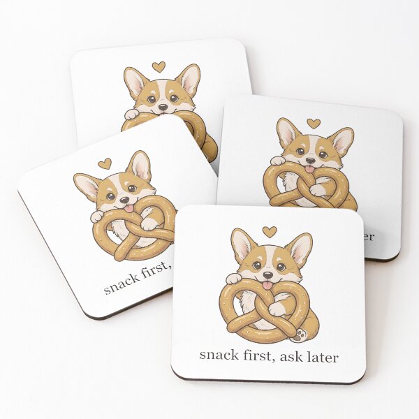 Item preview, Cute Corgi with Pretzel Design | Dog Lover & Bakery Snack Gift designed and sold by StickerNestYou.