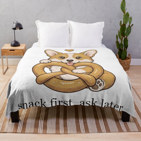 Item preview, Cute Corgi with Pretzel Design | Dog Lover & Bakery Snack Gift designed and sold by StickerNestYou.