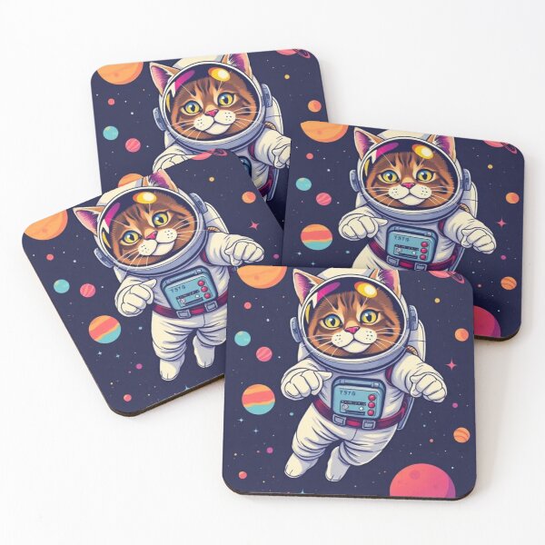 Item preview, Retro Astronaut Cat Space Adventure designed and sold by Ayymann21.