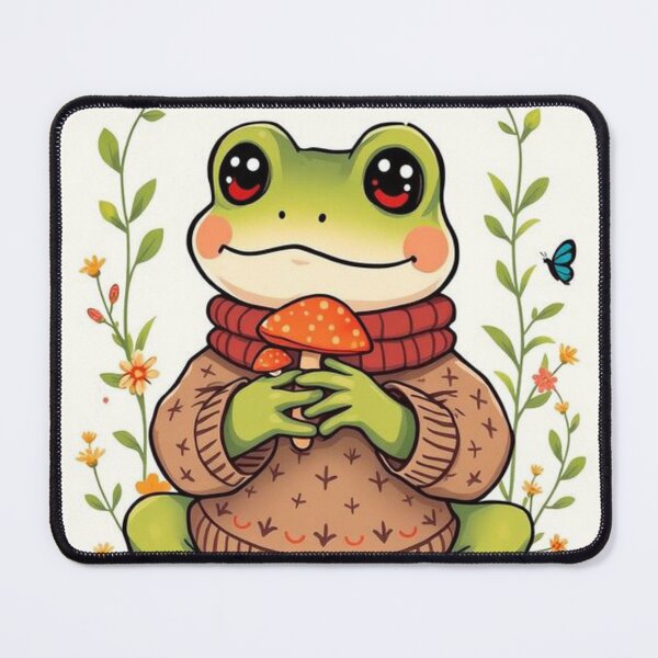 Item preview, Cute Cottagecore Frog Mushroom Forest designed and sold by Ayymann21.