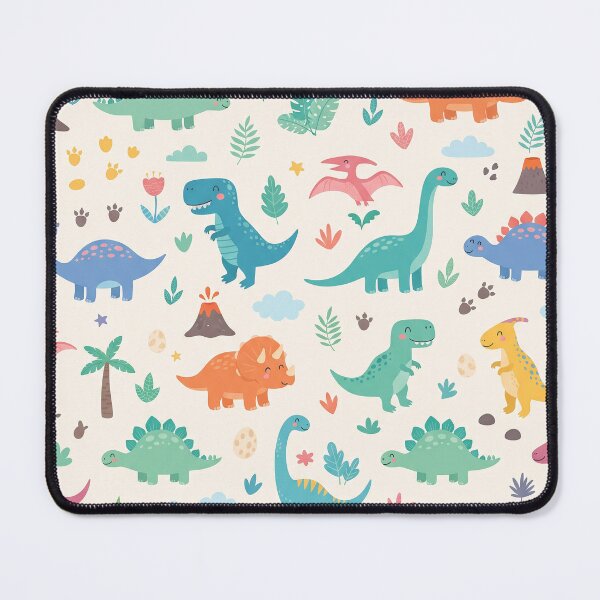 Item preview, dinosaur children playground colourful funny pattern trex designed and sold by patterngang60s.