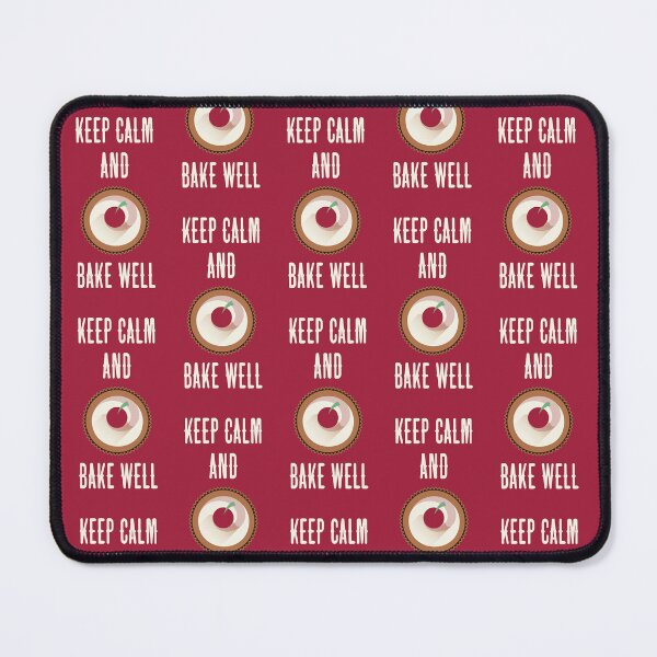 Item preview, Keep Calm & Bake Well (on Reddish-Pink) designed and sold by PawsitiveMum3.