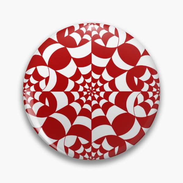 Item preview,  Mesmerising Web - Red and White Spider Web Halloween Pattern  designed and sold by BlackthornDsign.