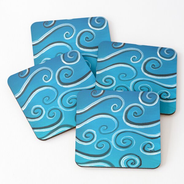 Item preview, Blue black and white swirls designed and sold by ArtwithaFriend.