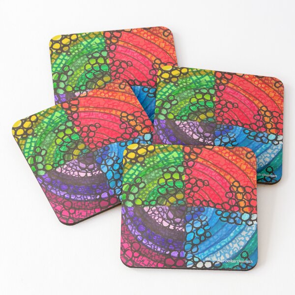 Item preview, Rainbow Rings and Circles  designed and sold by DancingCreek.
