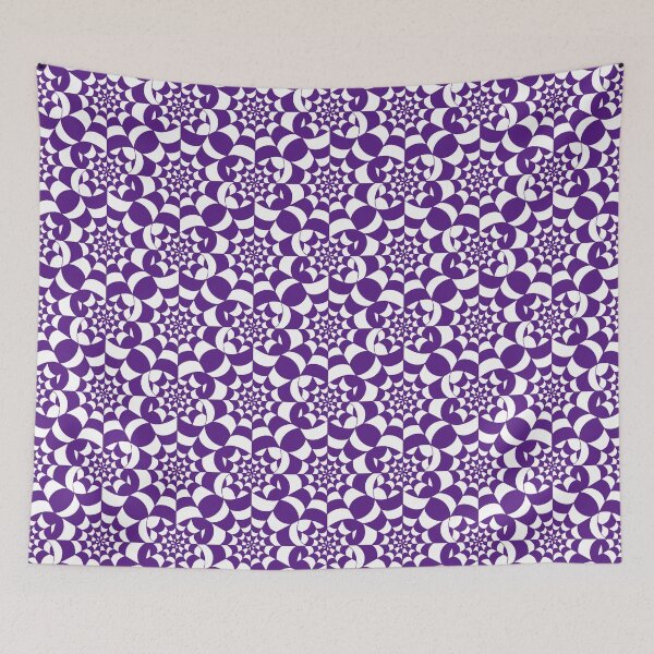Item preview,  Mesmerising Web -  Purple and White Spider Web Halloween Pattern  designed and sold by BlackthornDsign.