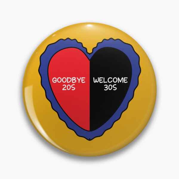 Item preview, Goodbye 20s welcome 30s birthday cake red black designed and sold by fluffyfamcraft.