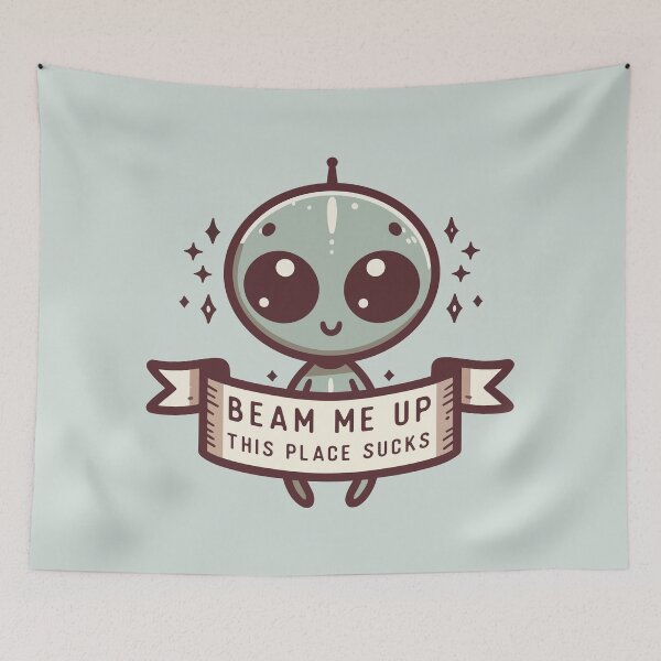 Item preview, Beam Me Up This Place Sucks designed and sold by Scaryzz.