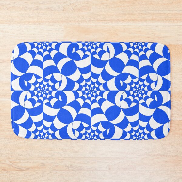 Item preview, Mesmerising Web - Blue and White Spider Web Halloween Pattern  designed and sold by BlackthornDsign.