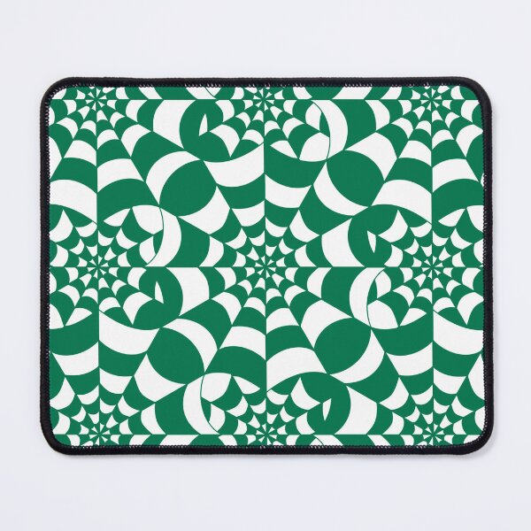 Item preview, Mesmerising Web - Green and White Spider Web Halloween Pattern designed and sold by BlackthornDsign.