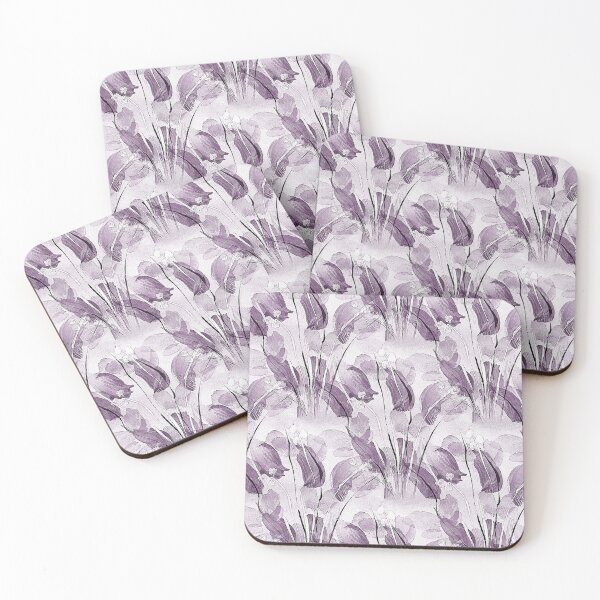 Item preview, Spring Painterly Purple Garden Flowers  designed and sold by Artistestella.