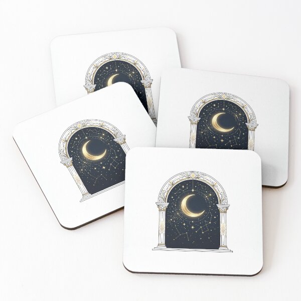 Item preview, Minimalist Moon Archway - Fine Line Architectural Art designed and sold by MissoStudio.