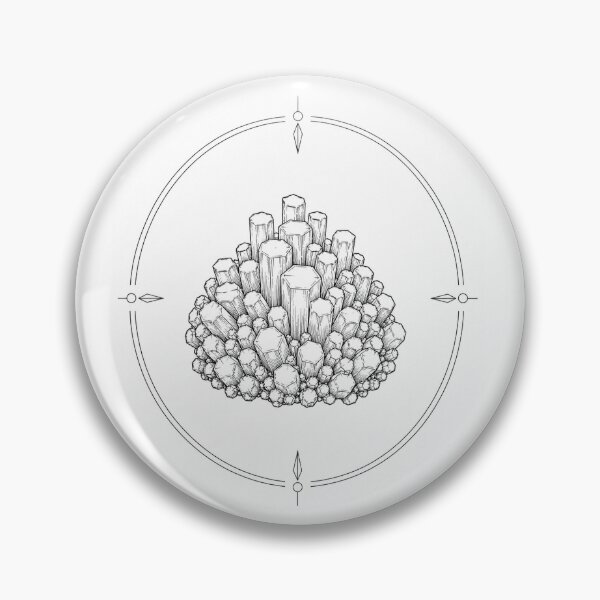 Item preview, Vanadinite Emblem | Minimal Nordic Mineral Illustration designed and sold by Norvian.