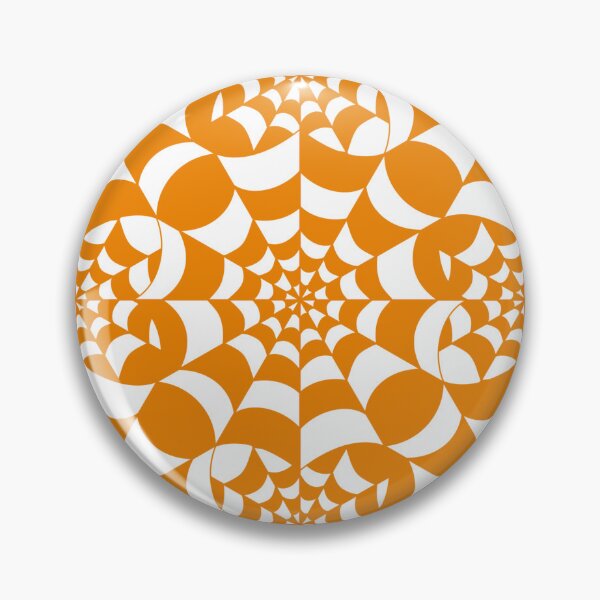 Item preview, Mesmerising Web -  Orange and White Spider Web Halloween Pattern  designed and sold by BlackthornDsign.