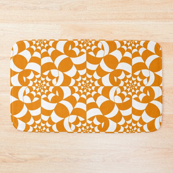 Item preview, Mesmerising Web -  Orange and White Spider Web Halloween Pattern  designed and sold by BlackthornDsign.