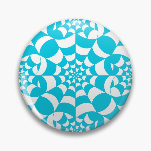 Item preview, Mesmerising Web -  Aqua and White Spider Web Halloween Pattern  designed and sold by BlackthornDsign.
