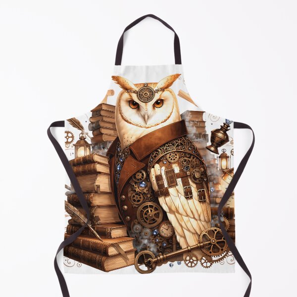 Item preview, Steampunk Librarian Owl designed and sold by Neural-canvas.