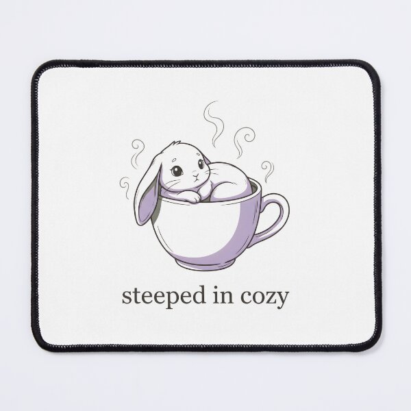 Item preview, Cute Bunny in Coffee Cup Design | Cozy Rabbit Lover Gift designed and sold by StickerNestYou.
