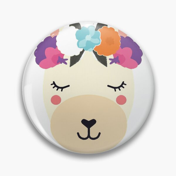 Item preview, No Prob-Llama Cute Flower Crown Llama designed and sold by lht6474.